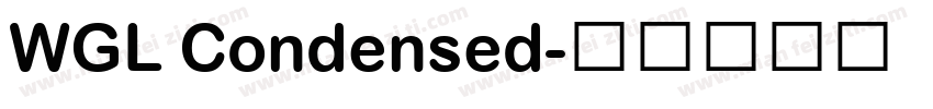 WGL Condensed字体转换